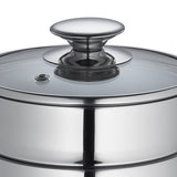 Kuchenprofi Mini Double Boiler Set w/ Glass Lid, 1.6 qt., 5.5-Inch Diameter