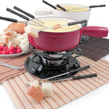 Swissmar Lugano 9 Piece Fondue Set, Cherry