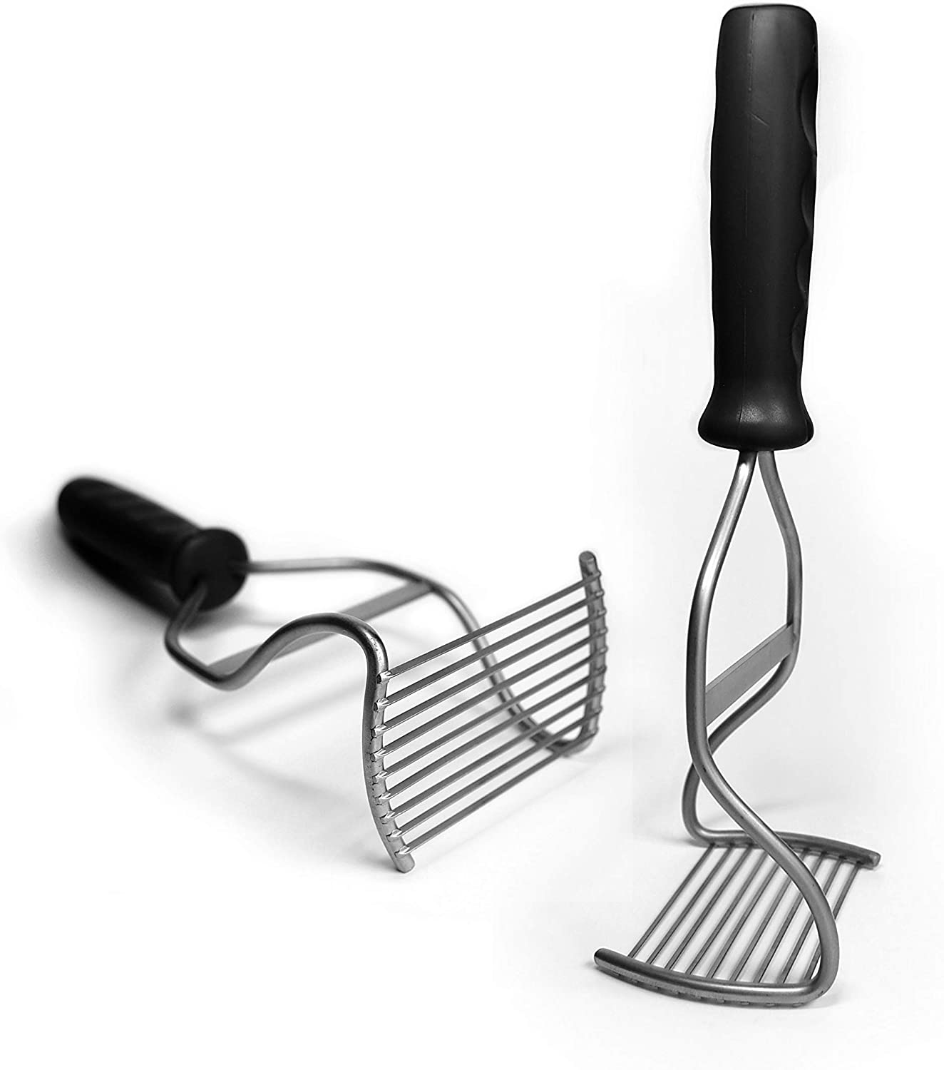 Kitchen Innovations Diamond Series Potato Masher, Black