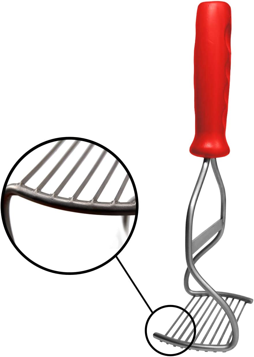 Kitchen Innovations Diamond Series Potato Masher, Red