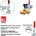 Kitchen Innovations Diamond Series Potato Masher, Red