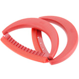 Kuhn Rikon 2-Piece Crinkle Mezzaluna Knife Set, Red