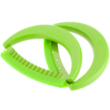 Kuhn Rikon 2-Piece Crinkle Mezzaluna Knife Set, Green