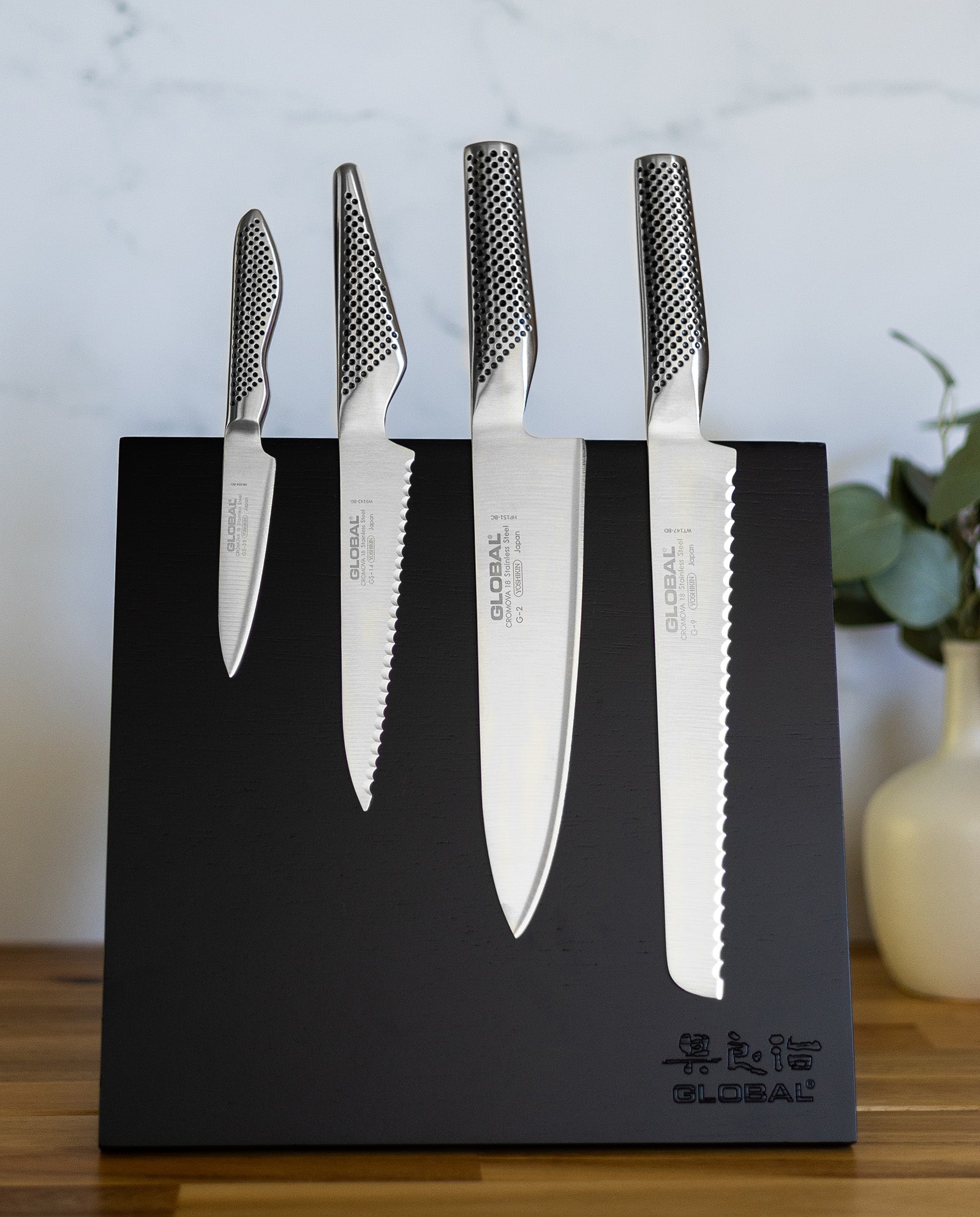 Global Magnetic Easel Knife Block, Black