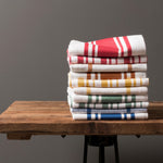 KAF Home Centerband/Basketweave/Windowpane Kitchen Towels, Set of 3, Spice
