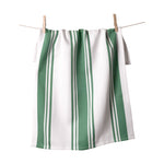 KAF Home Centerband Oversized Kitchen Towel, 100% Cotton, Mineral Green
