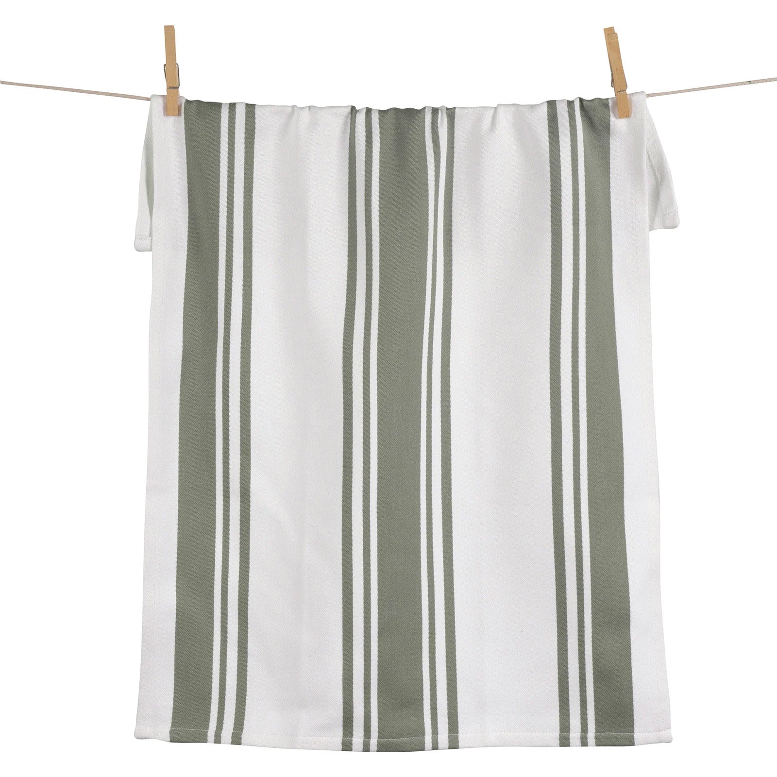 KAF Home Centerband Oversized Kitchen Towel, 100% Cotton, Agave