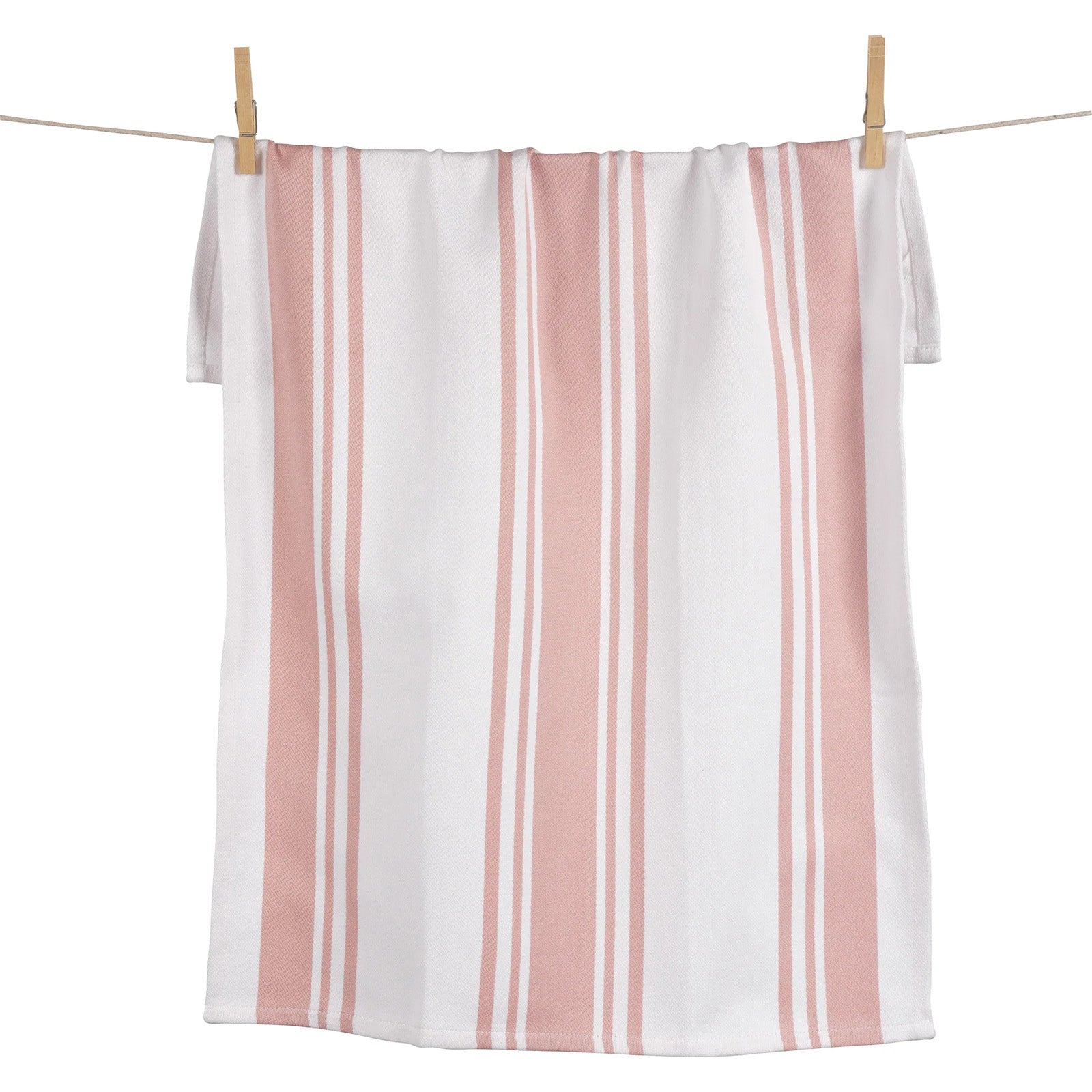 KAF Home Centerband Oversized Kitchen Towel, 100% Cotton, Blush