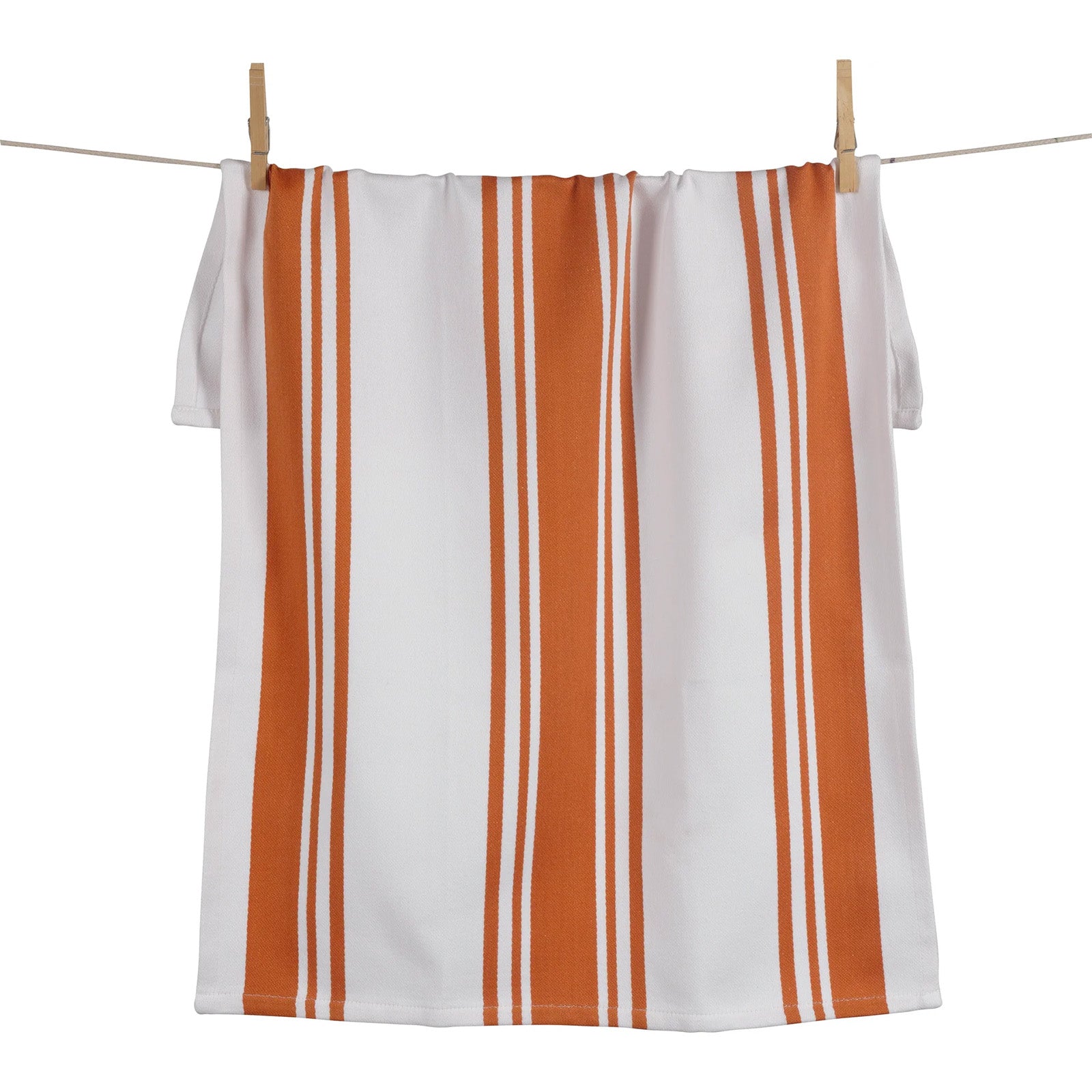 KAF Home Centerband Oversized Kitchen Towel, 100% Cotton, Orange
