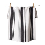 KAF Home Centerband Oversized Kitchen Towel, 100% Cotton, Black