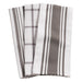 KAF Home Centerband/Basketweave/Windowpane Kitchen Towels, Set of 3, Pewter