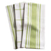 KAF Home Centerband/Basketweave/Windowpane Kitchen Towels, Set of 3, Sprout