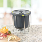 Polder Countertop Compost Bin, Grey