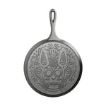 Lodge Day of the Dead 10.5 Inch Sugar Skull Cast Iron Griddle