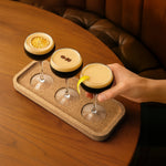 Final Touch Espresso Martini Flight Set - 4 Pieces - 4.75 oz (140 ml)