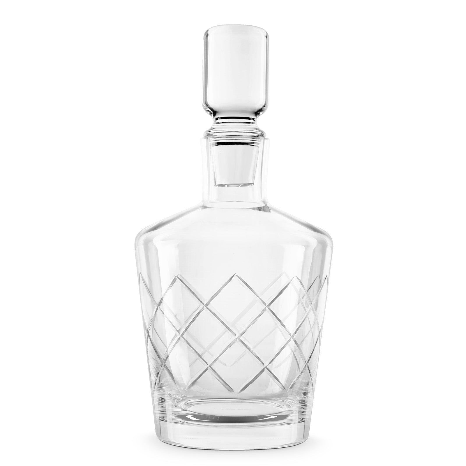Final Touch 4 Piece Lead-Free Crystal Whiskey Decanter Set