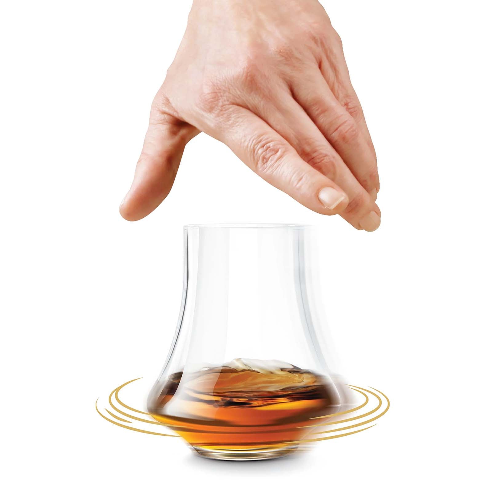 Final Touch Revolve Spirits Tasting Glass, 2-Ounce, Set of 2