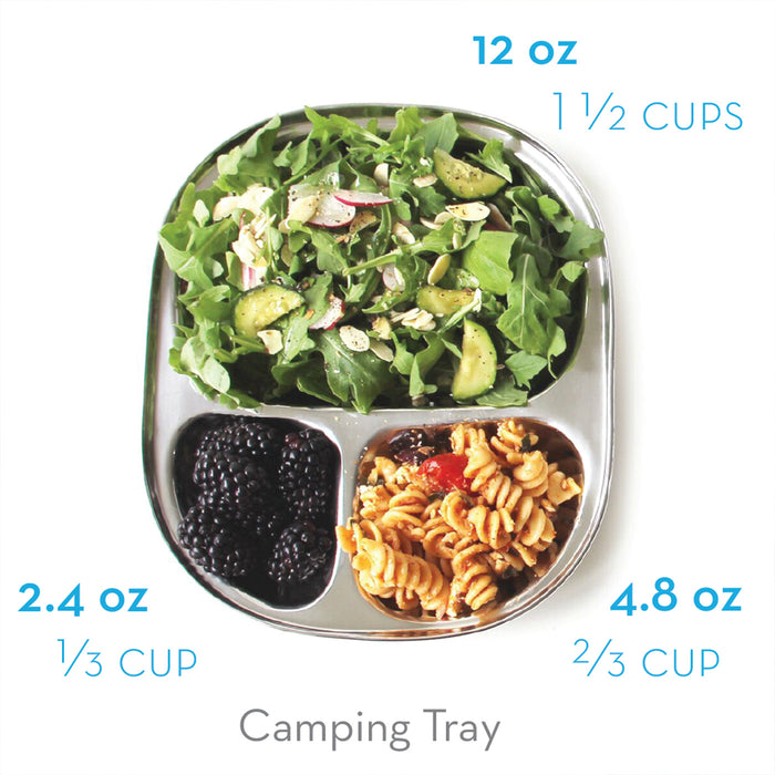 ECOlunchbox Stainless Steel Divided Camping Tray