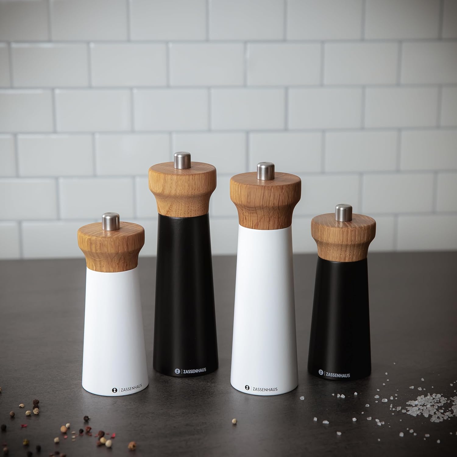 Zassenhaus Westerland 7-Inch Pepper Mill, Black