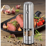 Zassenhaus Koln Rechargeable Salt or Pepper Mill, 5.5" H x 1.5", Chrome