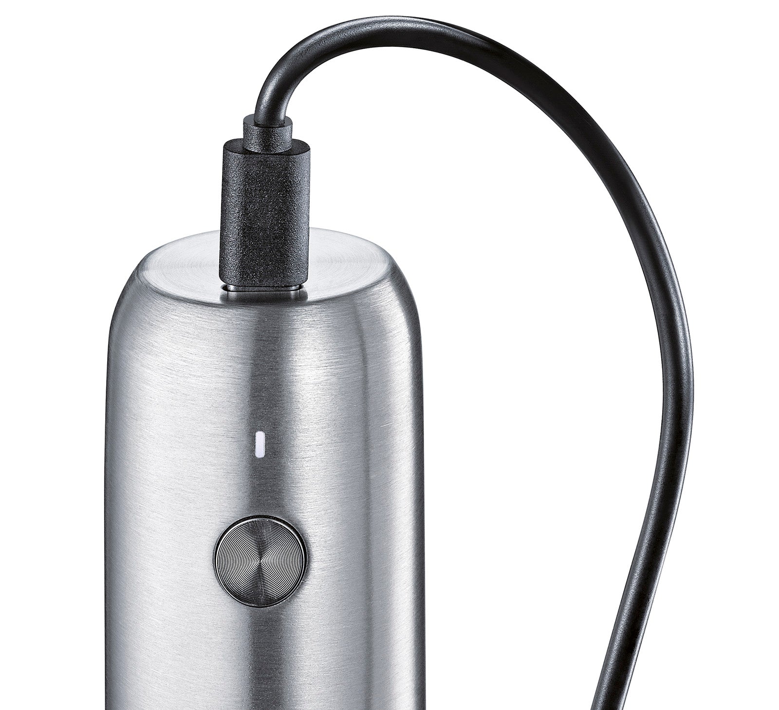 Zassenhaus Koln Rechargeable Salt or Pepper Mill, 5.5" H x 1.5", Chrome