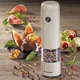 Zassenhaus Koln Rechargeable Salt or Pepper Mill, 5.5" H x 1.5", Gray