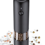 Zassenhaus Koln Rechargeable Salt or Pepper Mill, 5.5" H x 1.5", Black