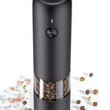 Zassenhaus Koln Rechargeable Salt or Pepper Mill, 5.5" H x 1.5", Black