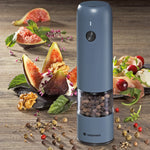 Zassenhaus Koln Rechargeable Salt or Pepper Mill, 5.5" H x 1.5", Blue