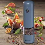 Zassenhaus Koln Rechargeable Salt or Pepper Mill, 5.5" H x 1.5", Blue