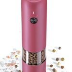 Zassenhaus Koln Rechargeable Salt or Pepper Mill, 5.5" H x 1.5", Pink
