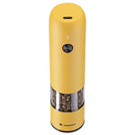 Zassenhaus Koln Rechargeable Salt or Pepper Mill, 5.5" H x 1.5", Yellow