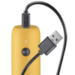 Zassenhaus Koln Rechargeable Salt or Pepper Mill, 5.5" H x 1.5", Yellow