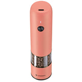 Zassenhaus Koln Rechargeable Salt or Pepper Mill, 5.5" H x 1.5", Coral