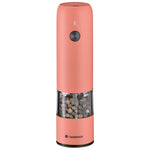 Zassenhaus Koln Rechargeable Salt or Pepper Mill, 5.5" H x 1.5", Coral