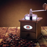 Zassenhaus Brasilla Manual Hand Crank Coffee Mill and Grinder, Dark Beechwood