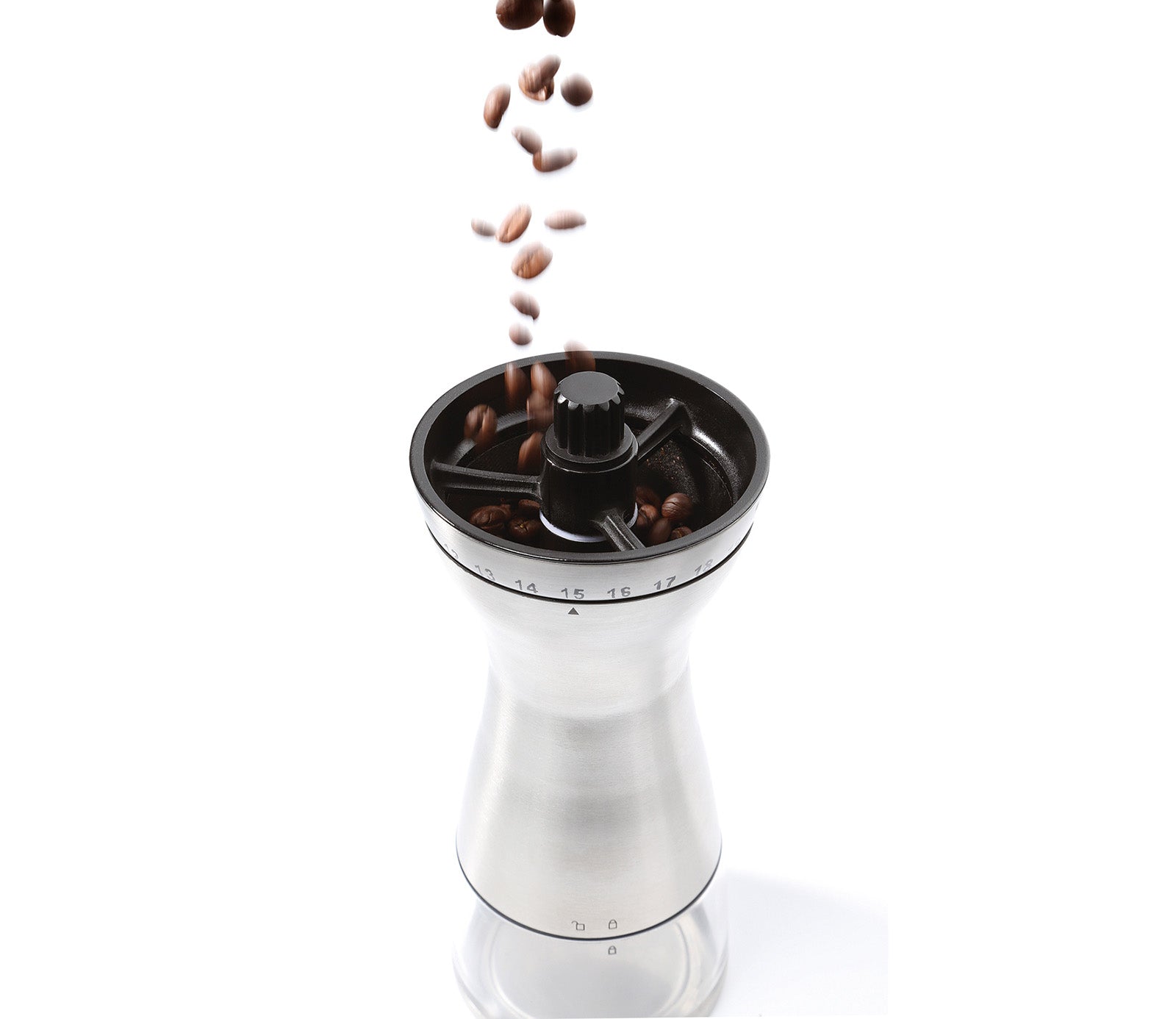 Zassenhaus Manaos Manual Hand Crank Coffee Mill and Grinder, Stainless Steel, 2.5-Ounce