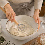 Zassenhaus Danish Batter and Dough Whisk with Beechwood Handle, 13.75"
