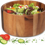 Zassenhaus Acacia Wood Salad Serving Bowl, Medium 9.8" diameter by 5" High