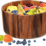 Zassenhaus Acacia Wood Salad Serving Bowl, Medium 11.8" diameter by 5.9" High
