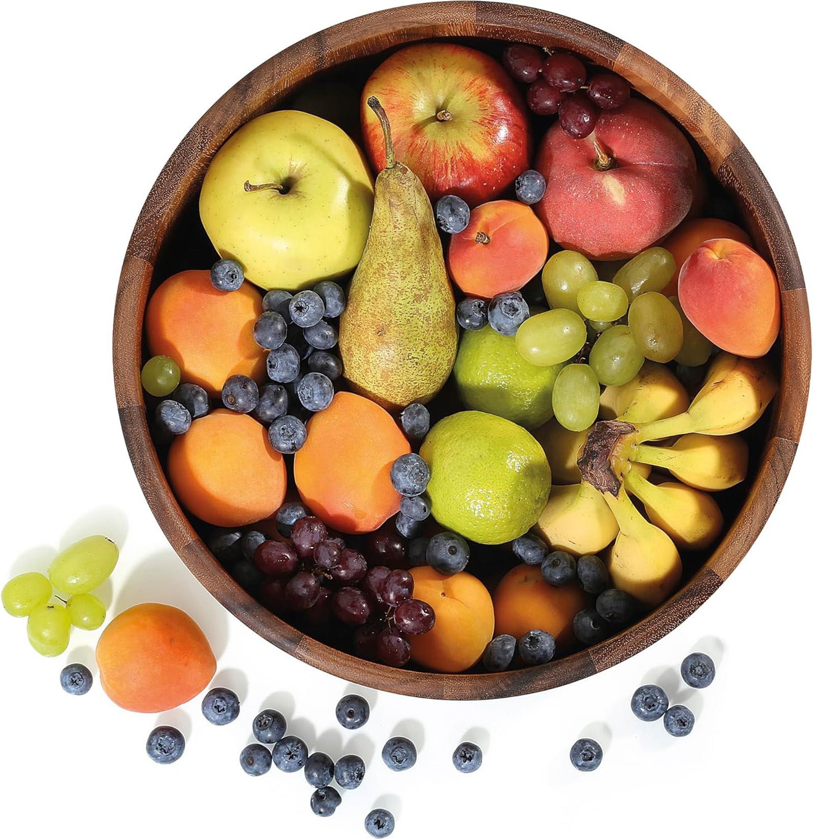 Zassenhaus Acacia Wood Salad Serving Bowl, Medium 11.8" diameter by 5.9" High