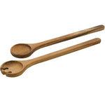 Zassenhaus Acacia Wood 2 Piece Salad Serving Utensil Set, 13.75" x 2.5"