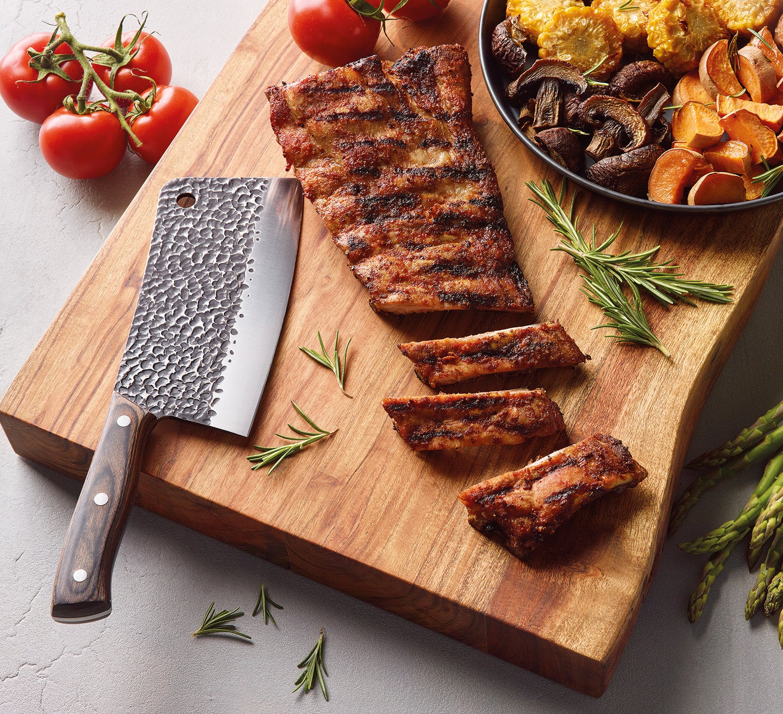 Zassenhaus Cleaver Chef's Knife, Wood Handle, 10.5"