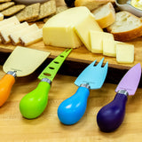 Zassenhaus Easy Cut Cheese Knife Set, 4 Pieces, Assorted Colors