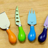 Zassenhaus Easy Cut Cheese Knife Set, 4 Pieces, Assorted Colors