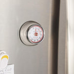 Zassenhaus Magnetic Retro 60 Minute Kitchen Timer, 2.75-Inch, Cool Gray