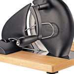 Zassenhaus Vintage Bread Slicer, Hand Crank Home Bread Slicer, 11.75" x 8", Matte Black