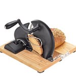 Zassenhaus Vintage Bread Slicer, Hand Crank Home Bread Slicer, 11.75" x 8", Matte Black