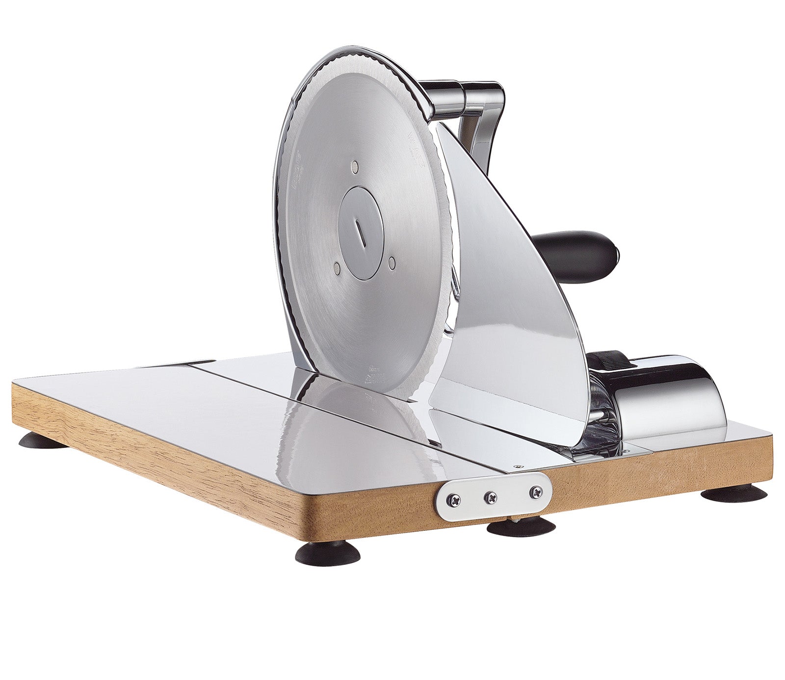 Zassenhaus Vintage Bread Slicer, Hand Crank Home Bread Slicer, 11.75" x 8", Chrome