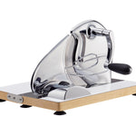 Zassenhaus Vintage Bread Slicer, Hand Crank Home Bread Slicer, 11.75" x 8", Chrome